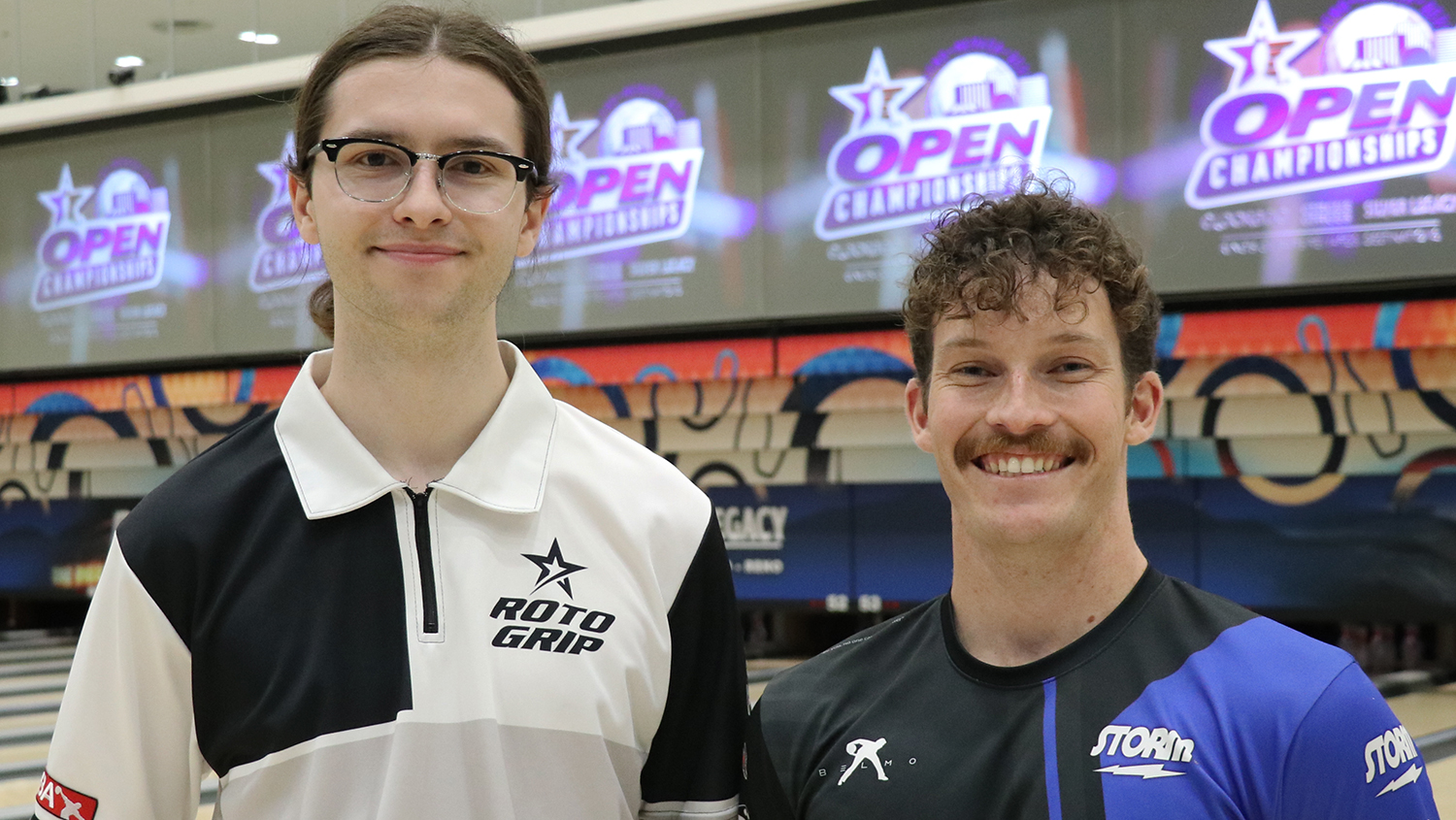 Harrison Neuharth and Christian Amendola at the 2026 USBC Open Championships